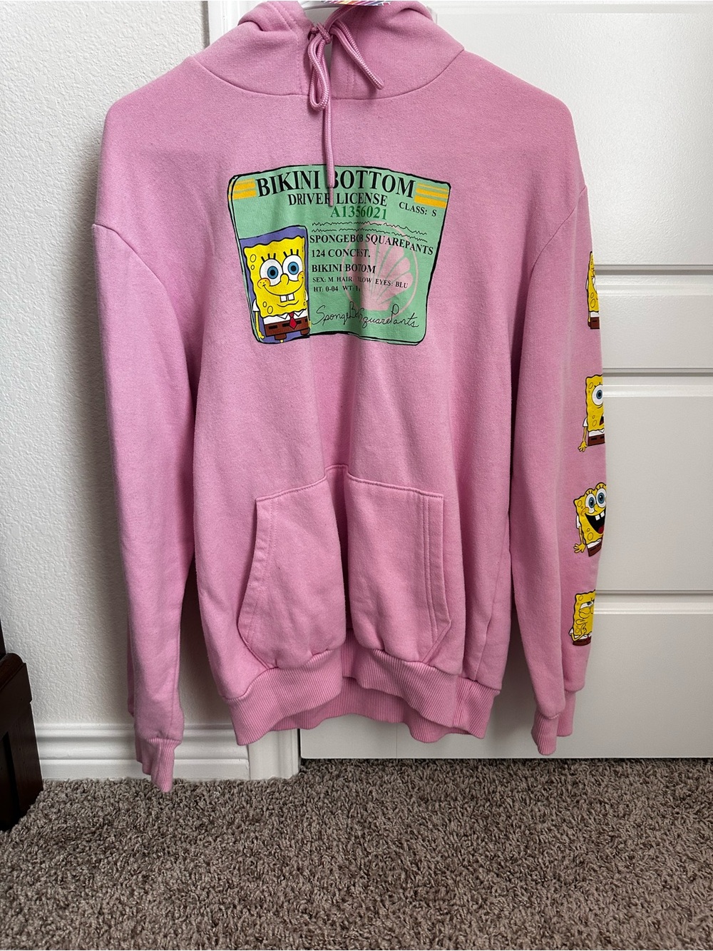 Nickelodeon Pink SpongeBob Zip-Up Hoodie